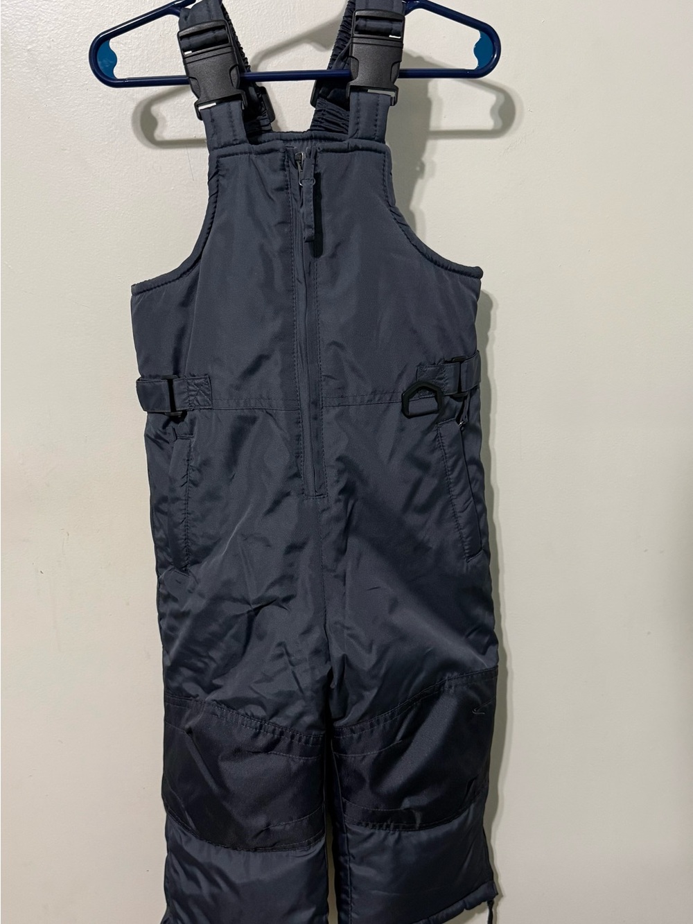 Kids Navy Snow Bib Overalls - Size 3T